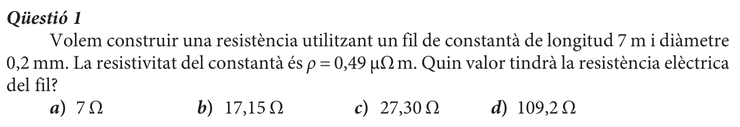 Enunciat · Qüestió 1, part 1