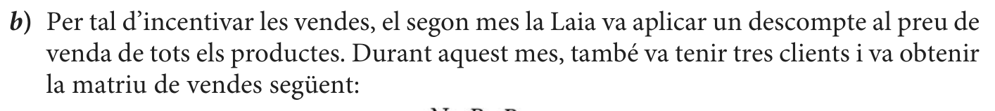 Enunciat · Apartat b), part 1