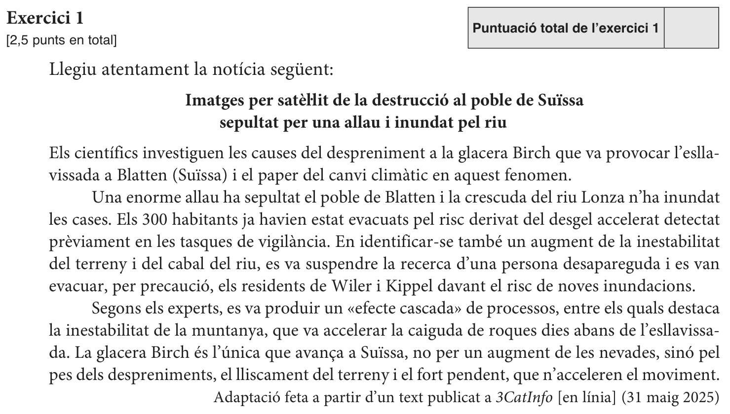 Enunciat comú · Exercici 1, part 1