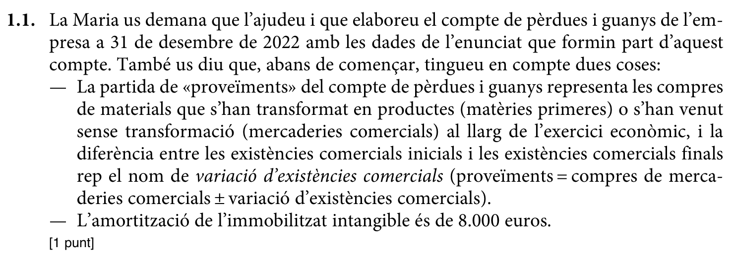 Enunciat · Apartat 1.1, part 1