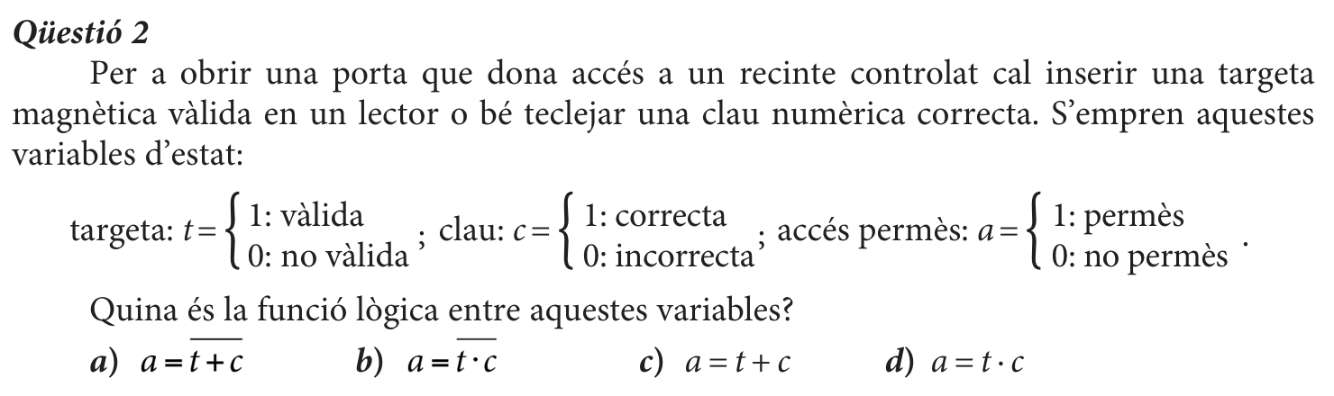Enunciat · Qüestió 2, part 1