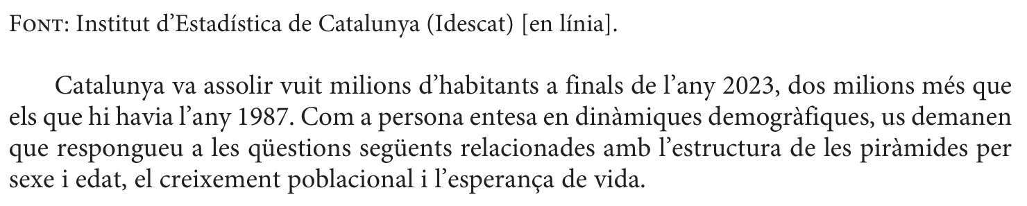 Enunciat, part 2