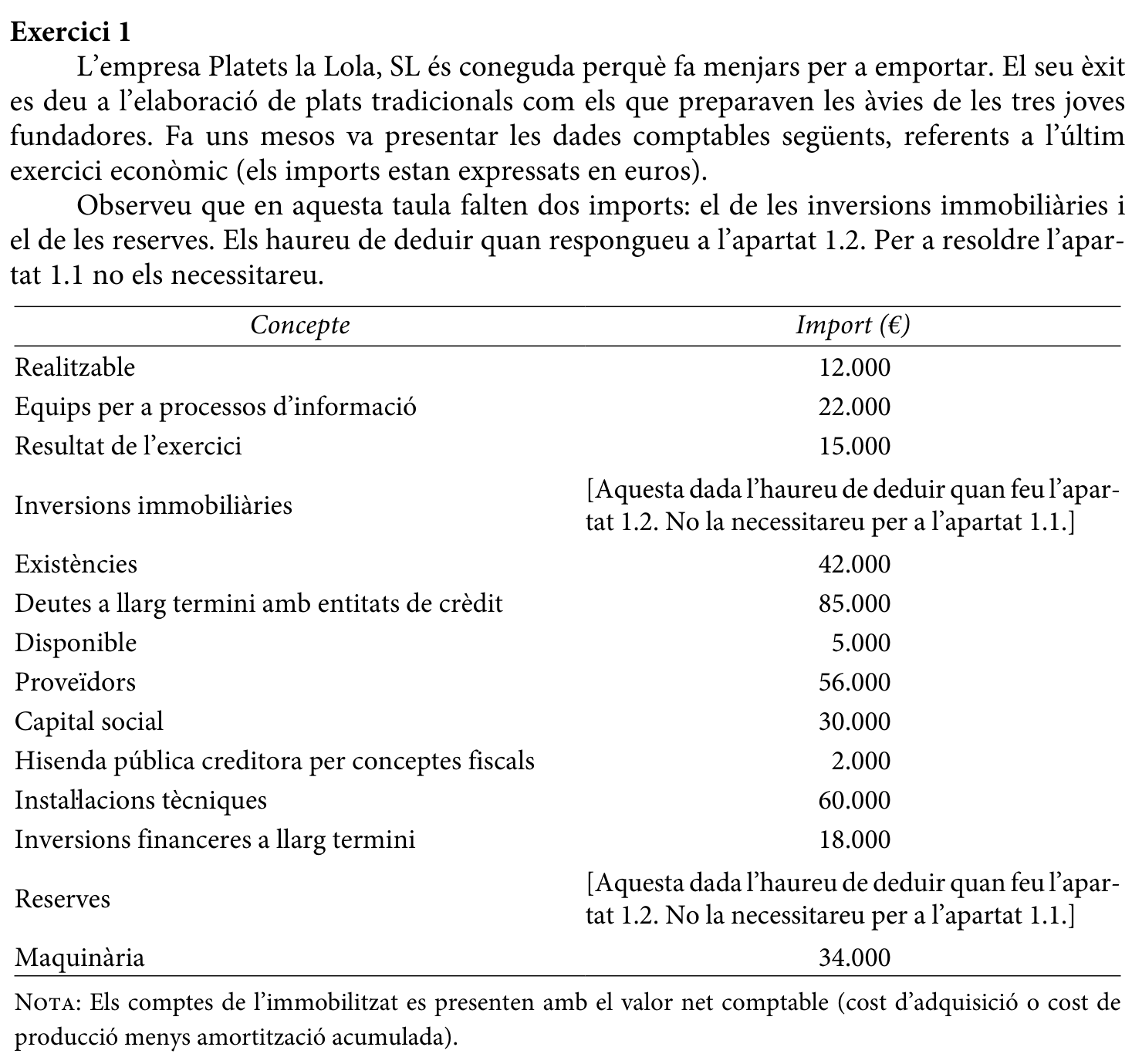 Enunciat comú · Exercici 7, part 1
