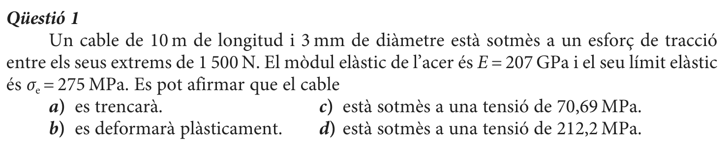 Enunciat · Qüestió 1, part 1