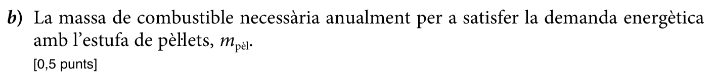 Enunciat · Apartat b), part 1