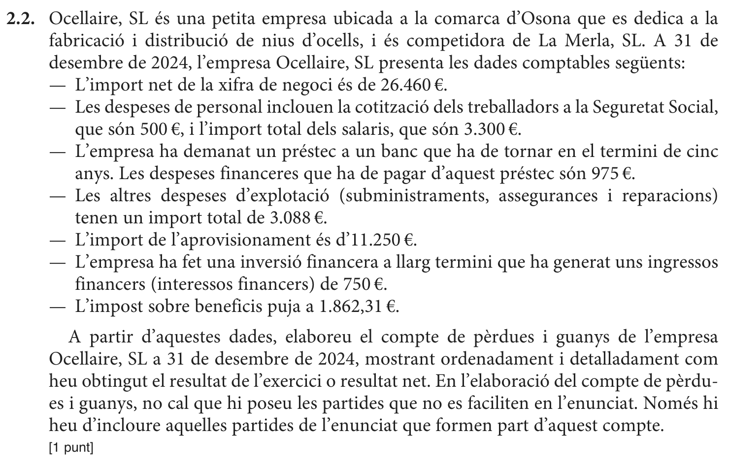 Enunciat · Apartat 2.2, part 1