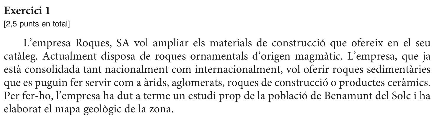 Enunciat comú · Exercici 1, part 1