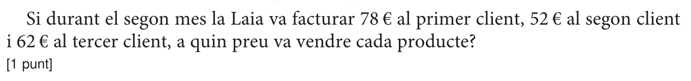 Enunciat · Apartat b), part 2