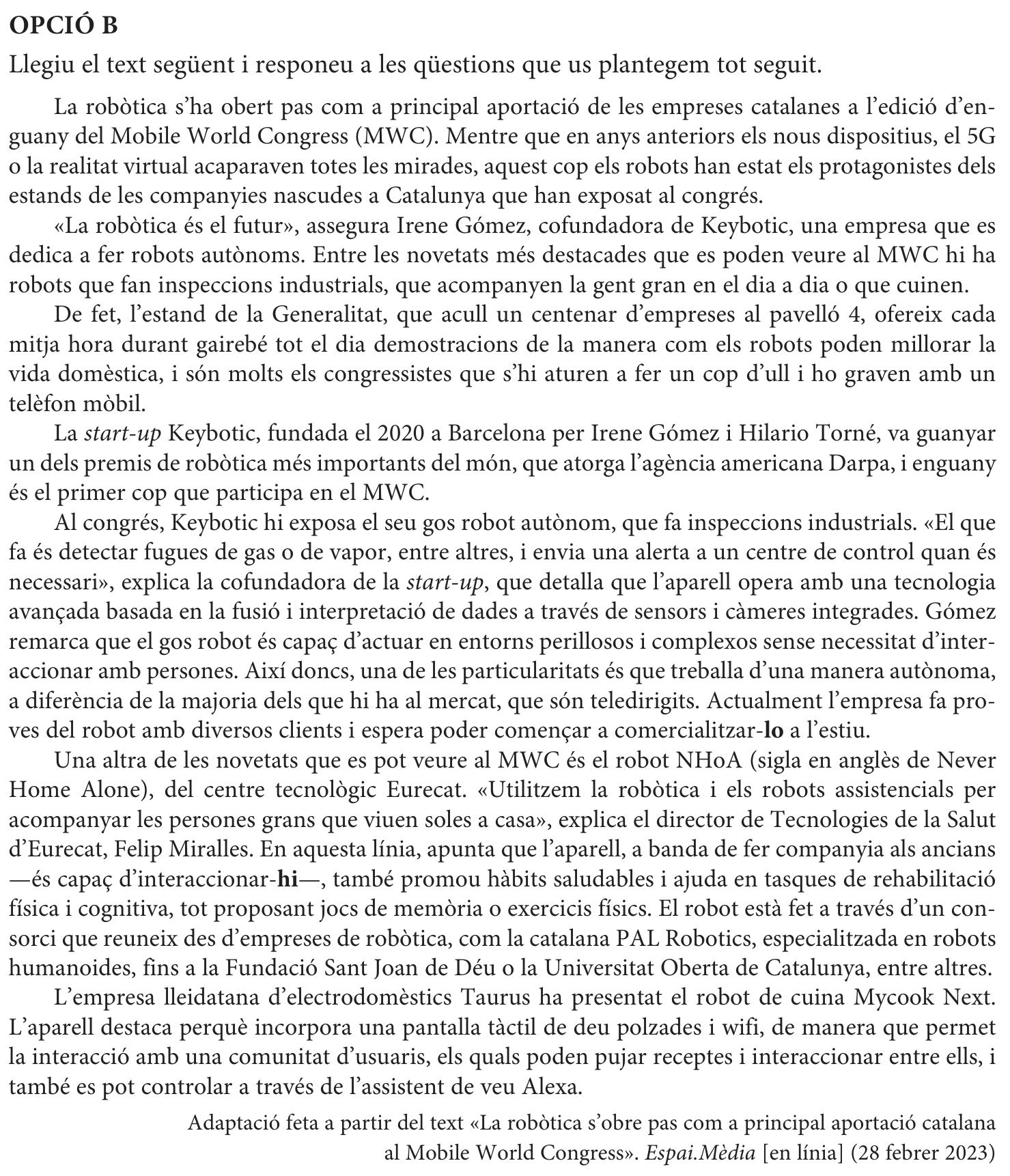 Enunciat, part 2