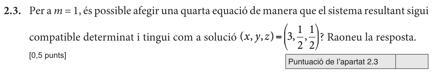 Enunciat · Apartat 2.3, part 1