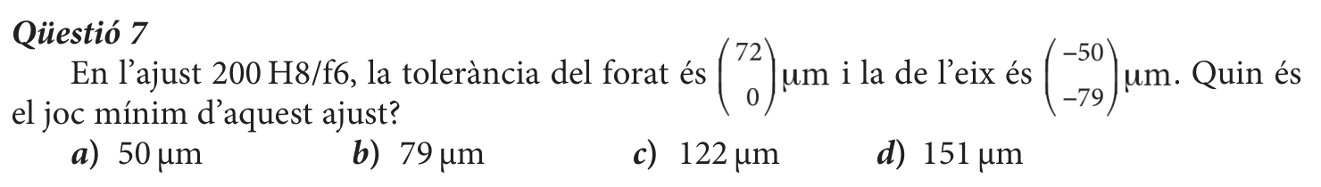 Enunciat · Qüestió 7, part 1