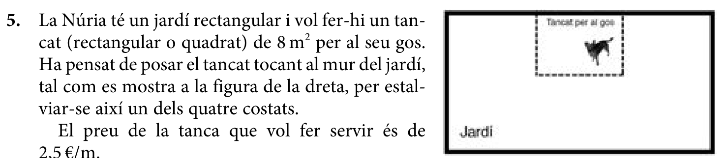 Enunciat comú · Exercici 5, part 1