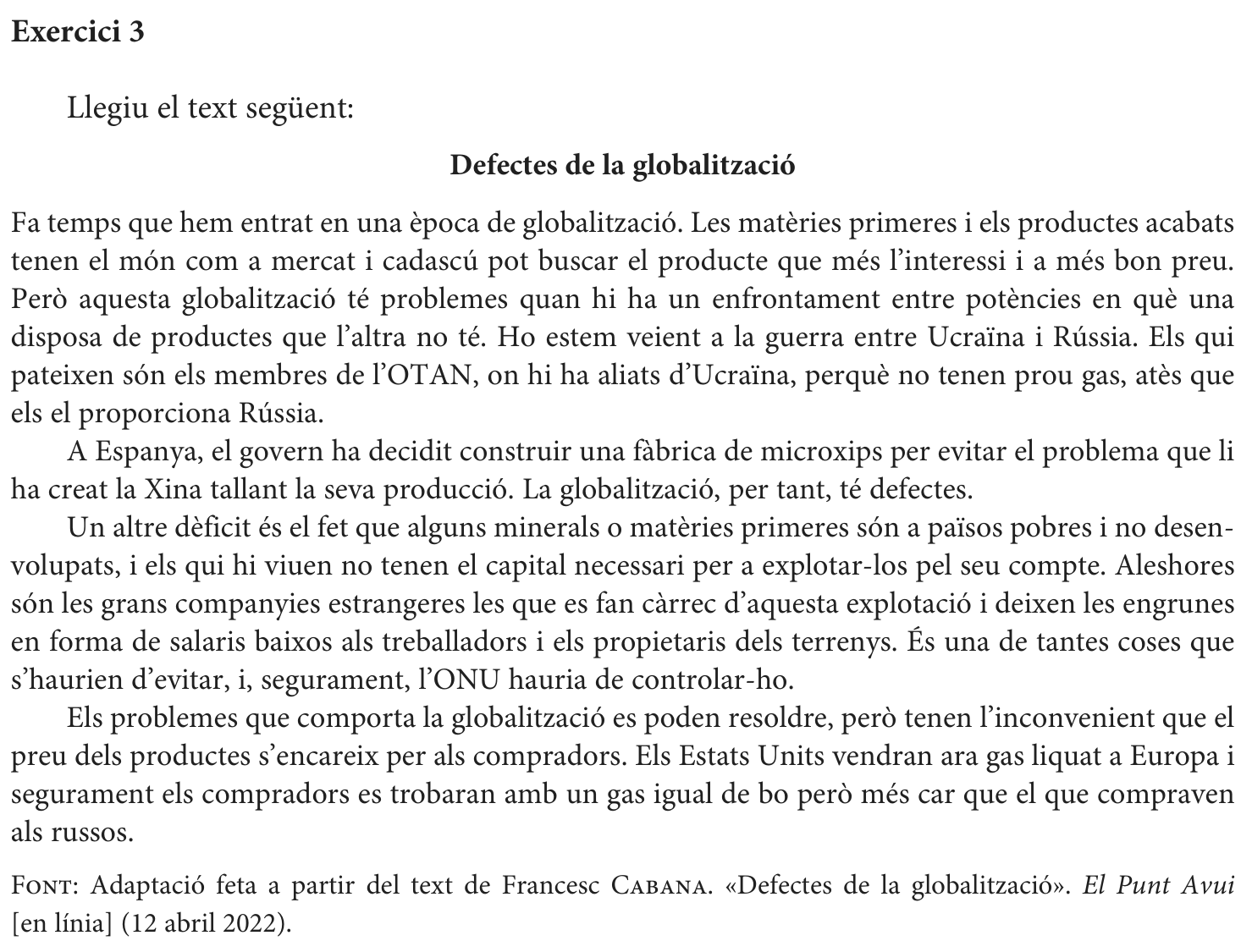 Enunciat, part 1