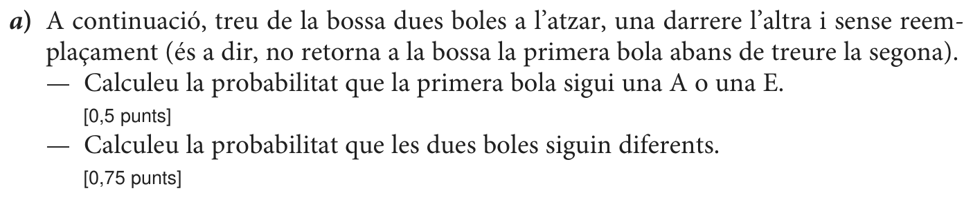 Enunciat · Apartat a), part 1