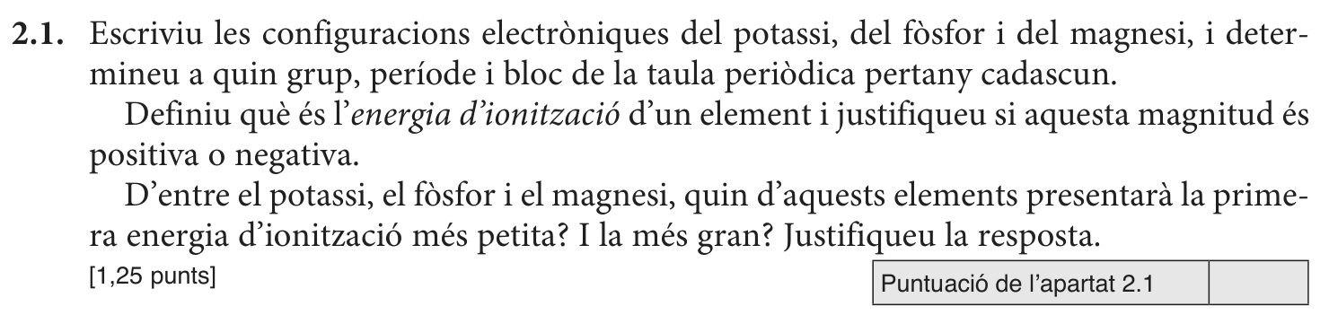 Enunciat · Apartat 2.1, part 1