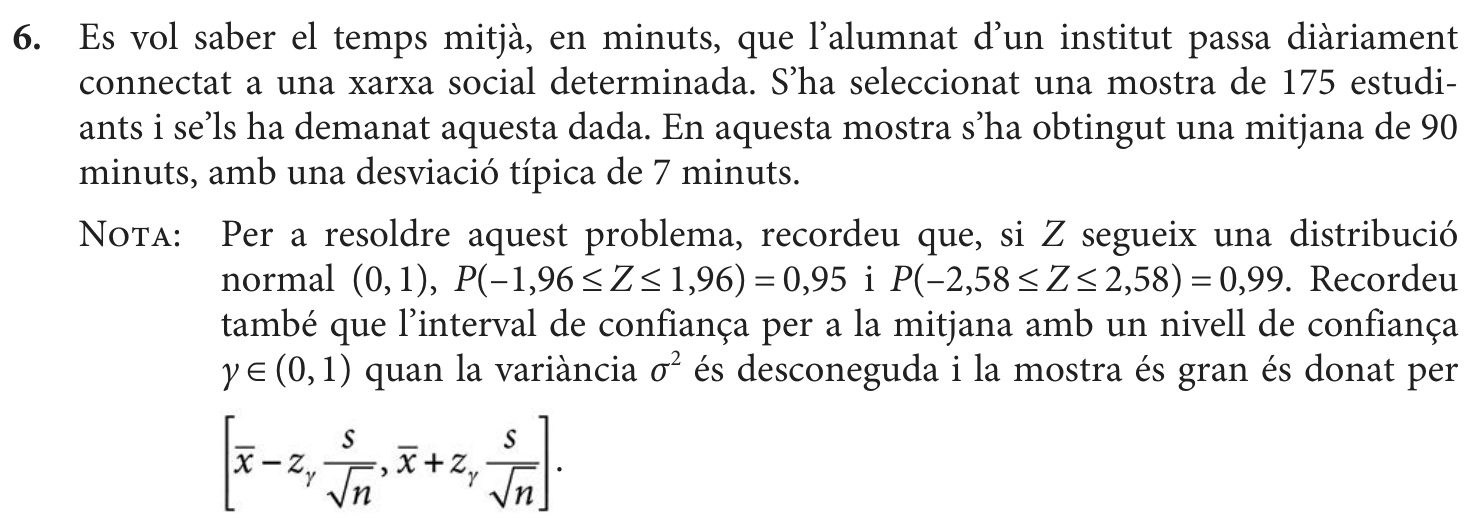Enunciat comú · Exercici 6, part 1