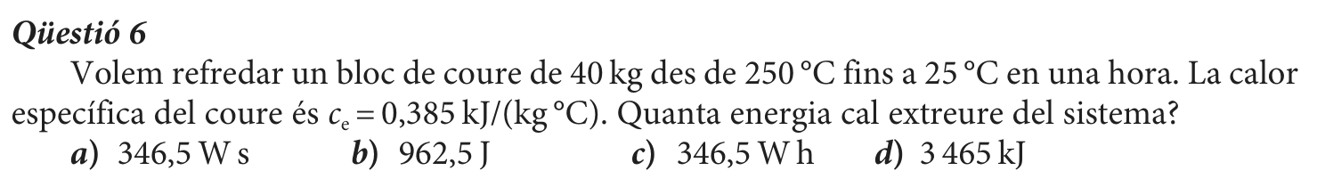 Enunciat · Qüestió 6, part 1