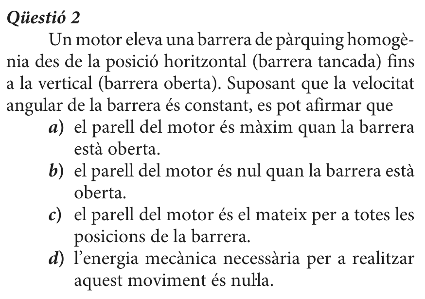 Enunciat · Qüestió 2, part 1