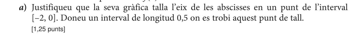 Enunciat · Apartat a), part 1
