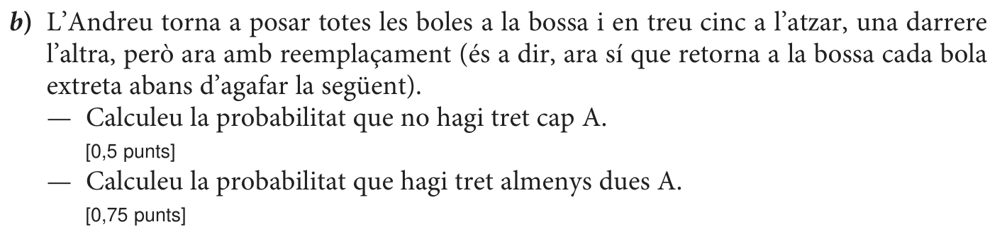 Enunciat · Apartat b), part 1