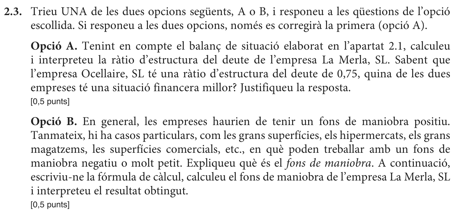 Enunciat · Apartat 2.3, part 1