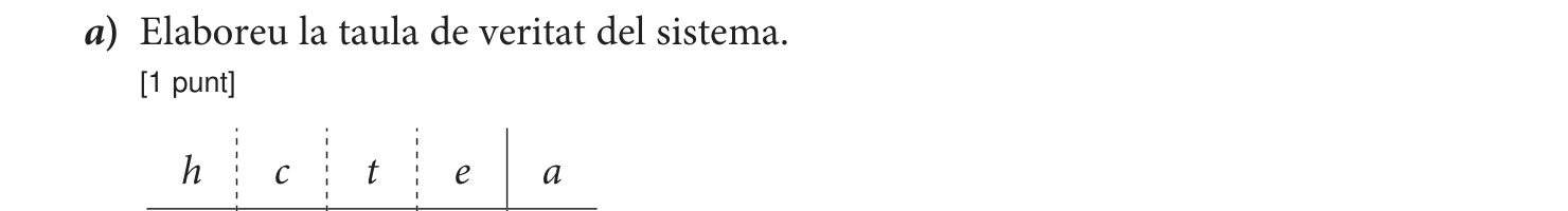 Enunciat · Apartat a), part 1