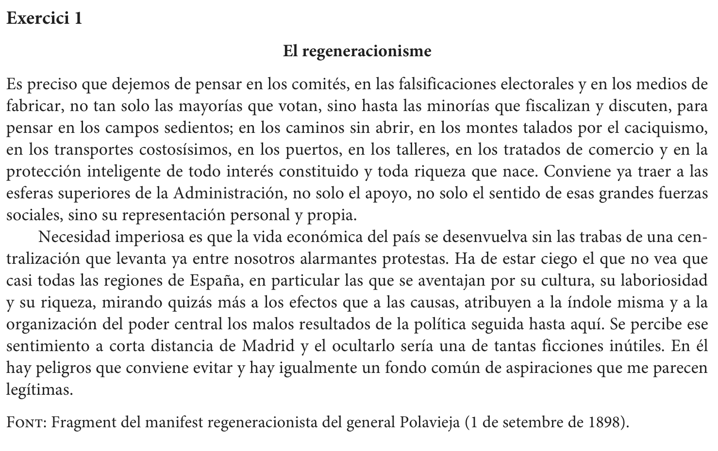 Enunciat comú · Exercici 1, part 1