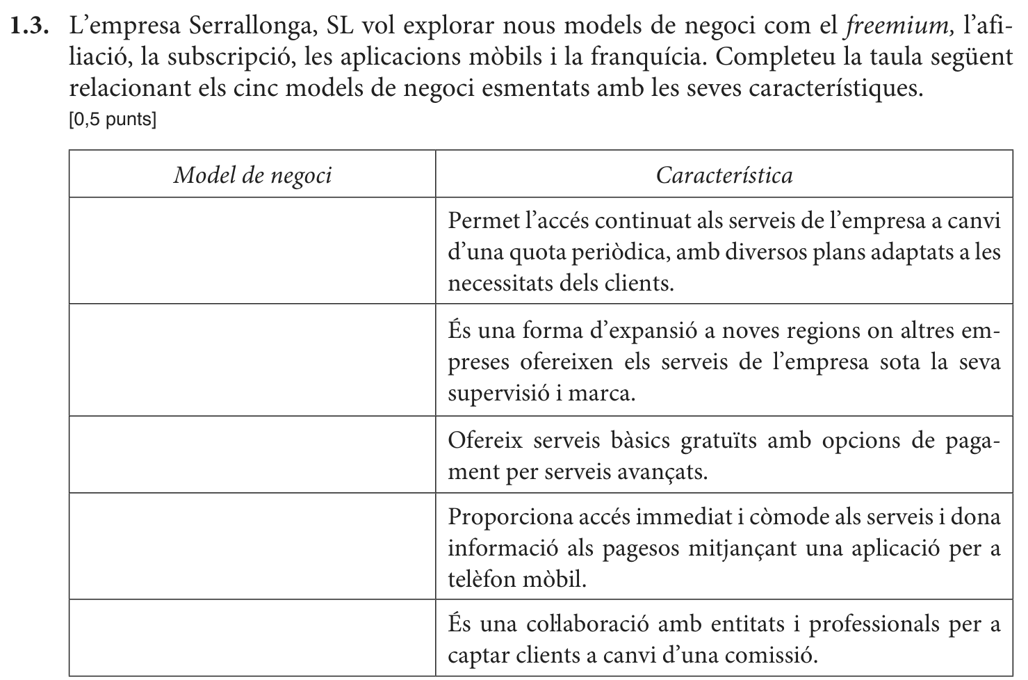 Enunciat · Apartat 1.3, part 1