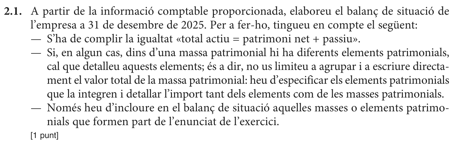 Enunciat · Apartat 2.1, part 1