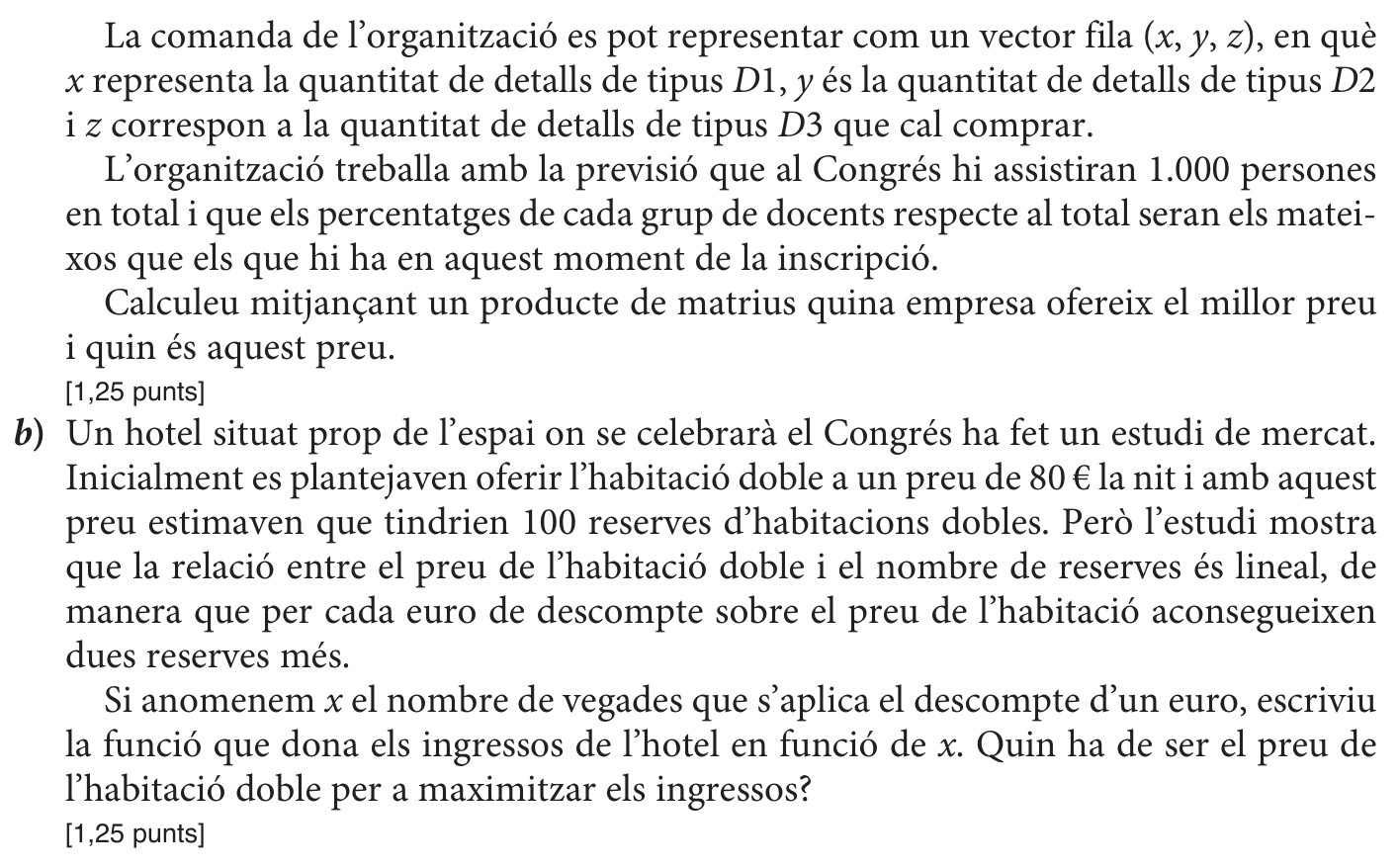 Enunciat, part 2