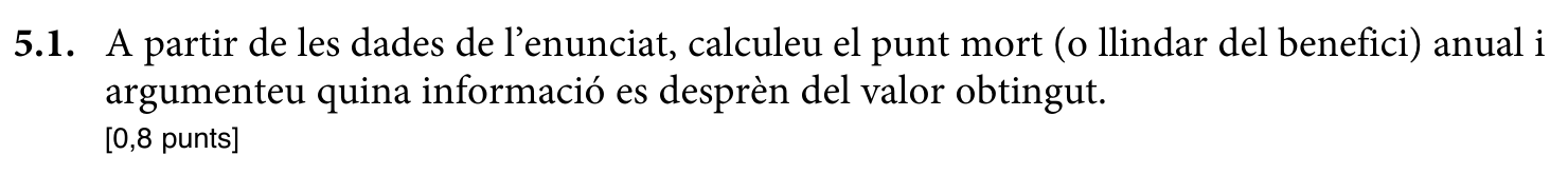 Enunciat · Apartat 5.1, part 1