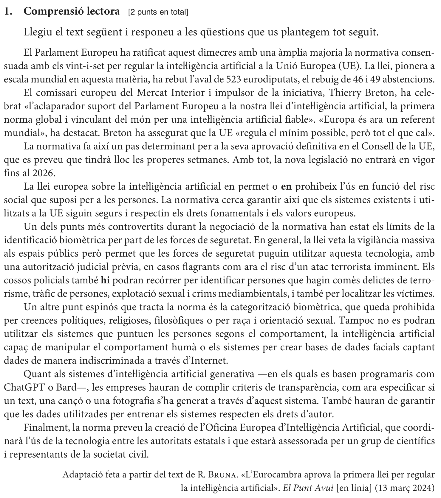 Enunciat comú, part 1