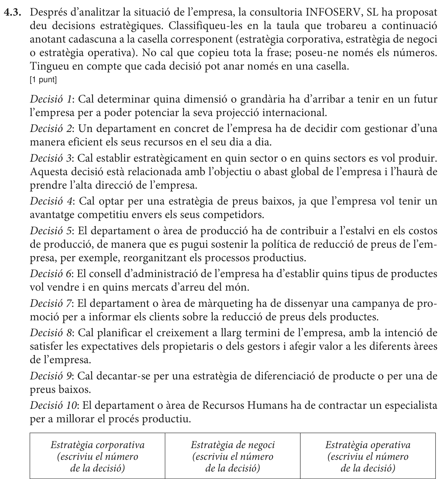 Enunciat · Apartat 4.3, part 1