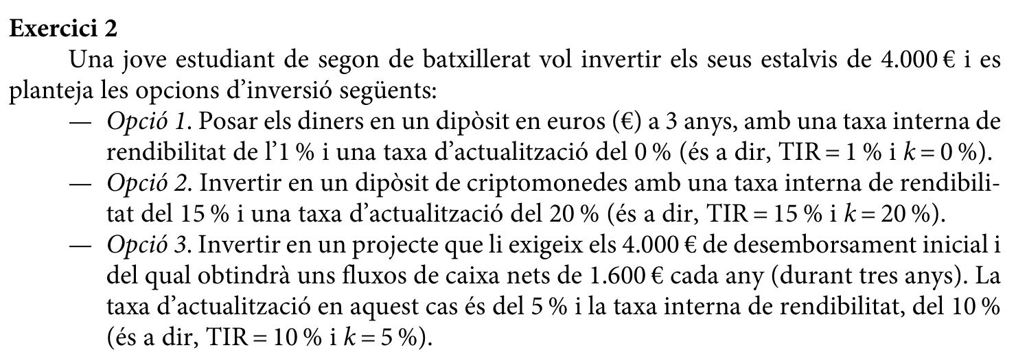 Enunciat comú · Exercici 2, part 1