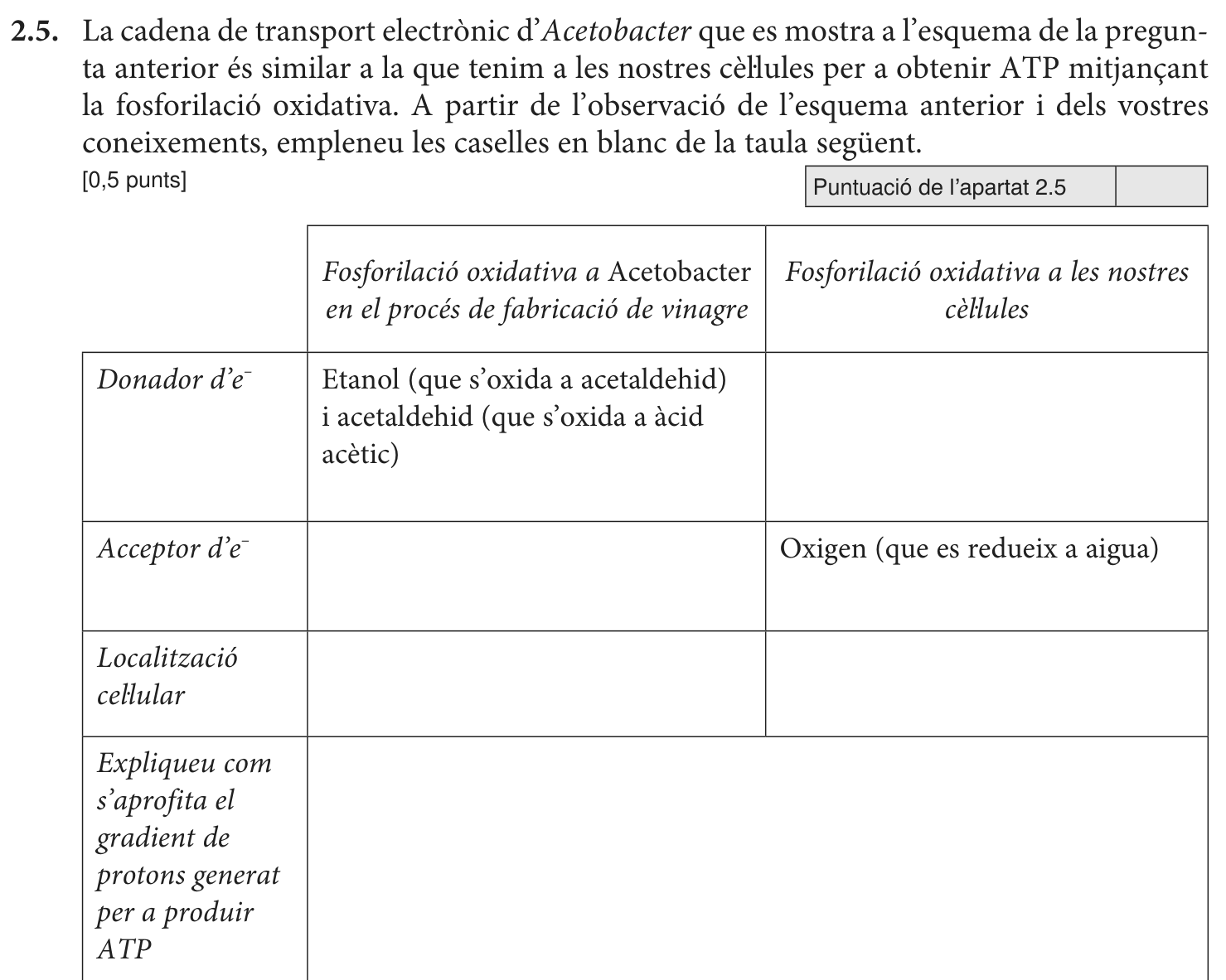 Enunciat · Apartat 2.5, part 1