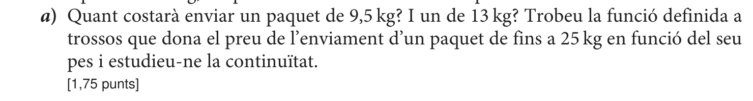 Enunciat · Apartat a), part 1