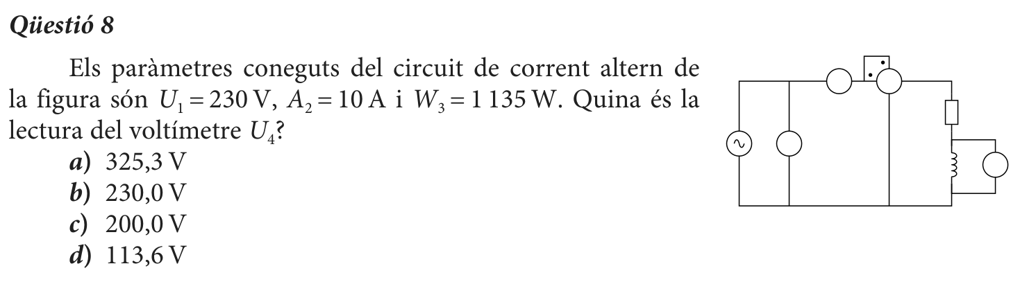 Enunciat · Qüestió 8, part 1