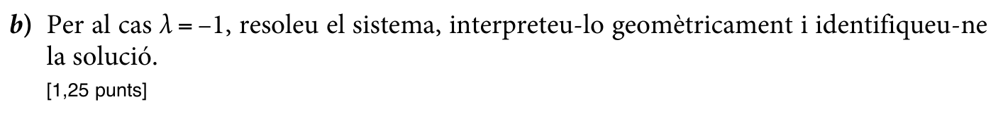 Enunciat · Apartat b), part 1