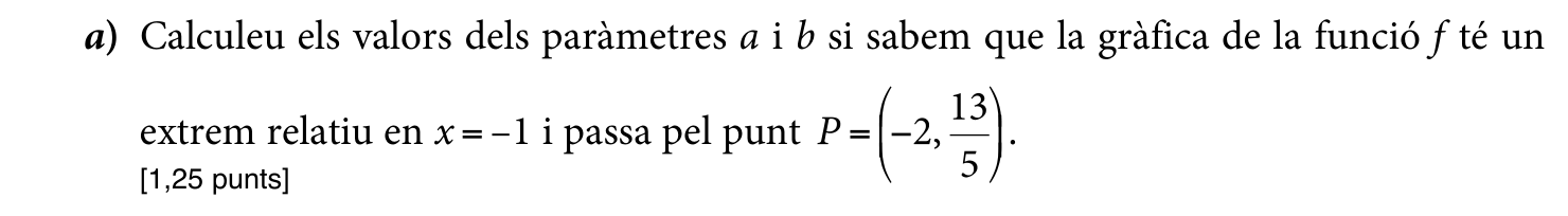 Enunciat · Apartat a), part 1
