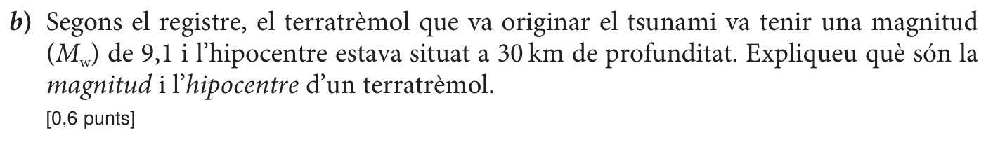 Enunciat · Apartat b), part 1
