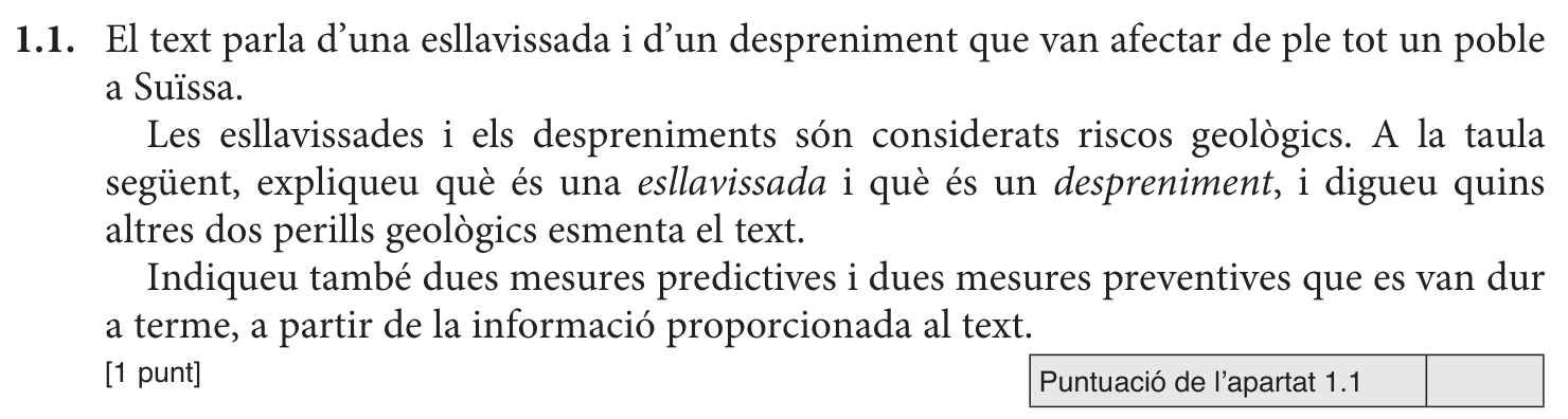 Enunciat · Apartat 1.1, part 1