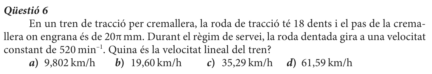 Enunciat · Qüestió 6, part 1
