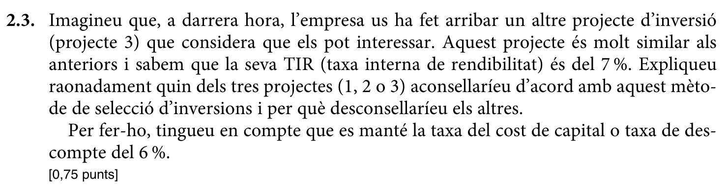 Enunciat · Apartat 2.3, part 1
