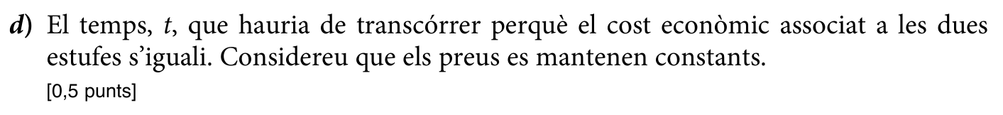 Enunciat · Apartat d), part 1
